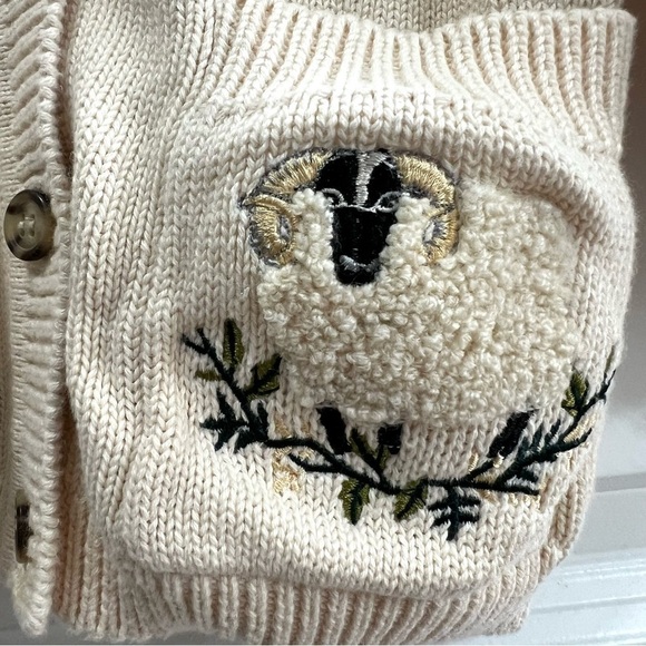 English Sports Shop Bermuda 100% Cotton Button Down Cardigan with Tassels - Picture 6 of 8